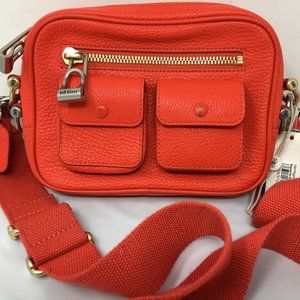 bill blass crossbody red bag